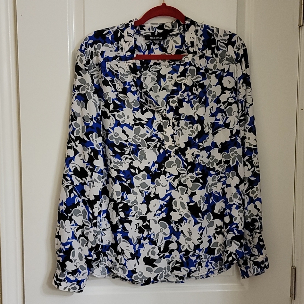 Nine West blouse xl work wear long sleeve